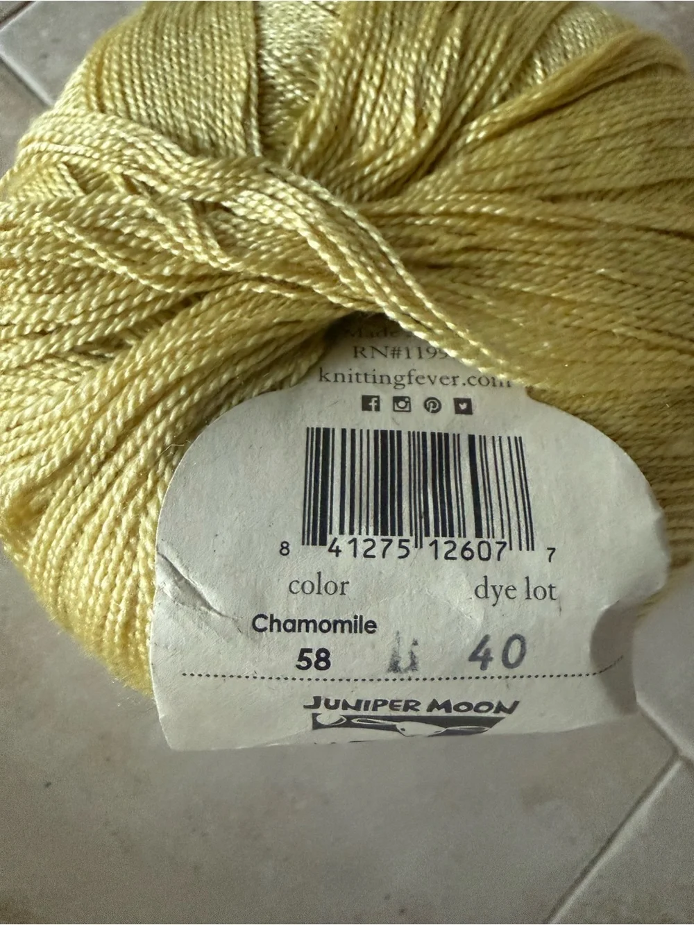Juniper Moon Farm Findley Yarn - Chamomile Yellow
